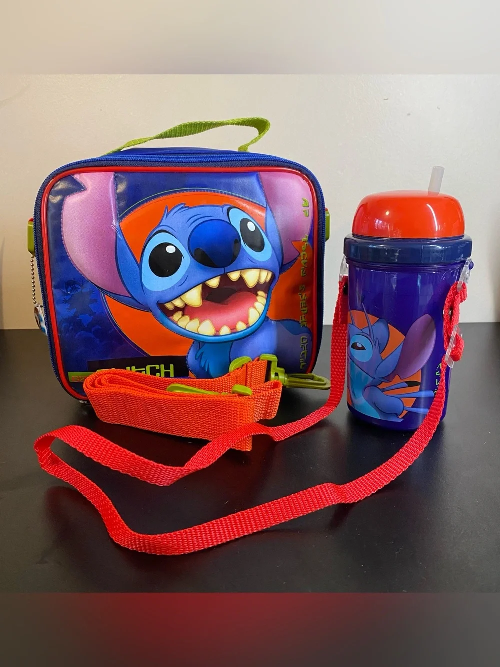 Disney Lilo & Stitch Insulated Lunch Box & Water Bottle Set Retro